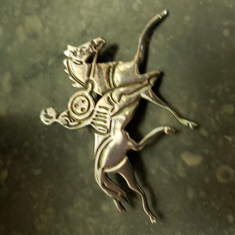 Vintage Sterling silver Celtic Warrior pin